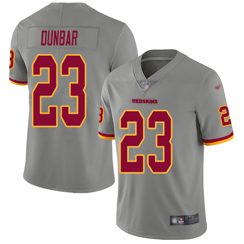 Washington Redskins Limited Gray Men Quinton Dunbar Jersey NFL Football #23 Inverted Legend->youth nfl jersey->Youth Jersey